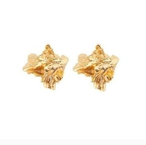 Amber‎ Sceats Reese Earrings. 24K Gold plated.